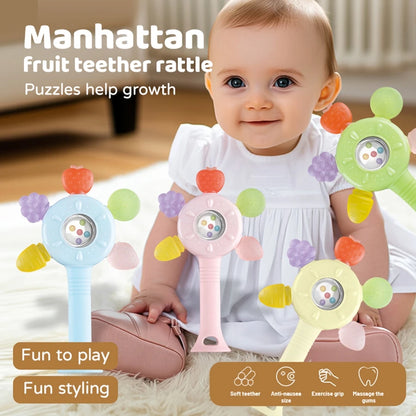 Fruit Teether Rattle Toy 🍓