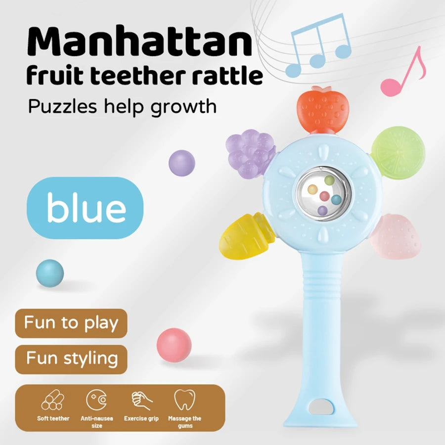 Fruit Teether Rattle Toy 🍓