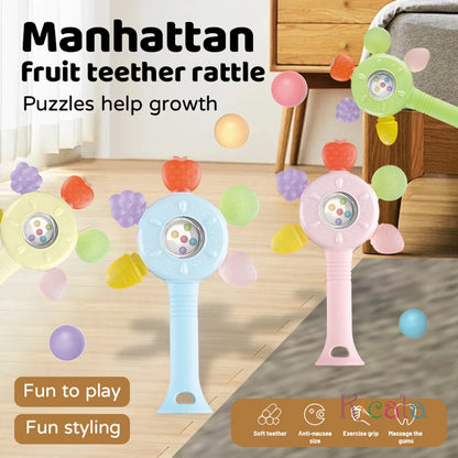 Fruit Teether Rattle Toy 🍓