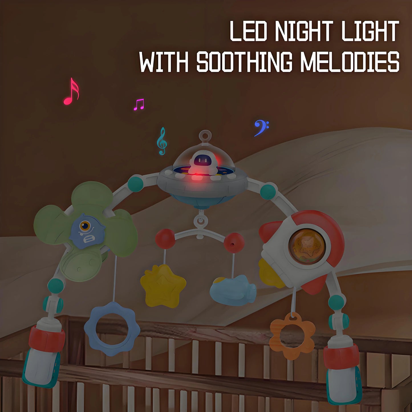 Cosmic Crib Musical Arch🚀(Complete Space Set)