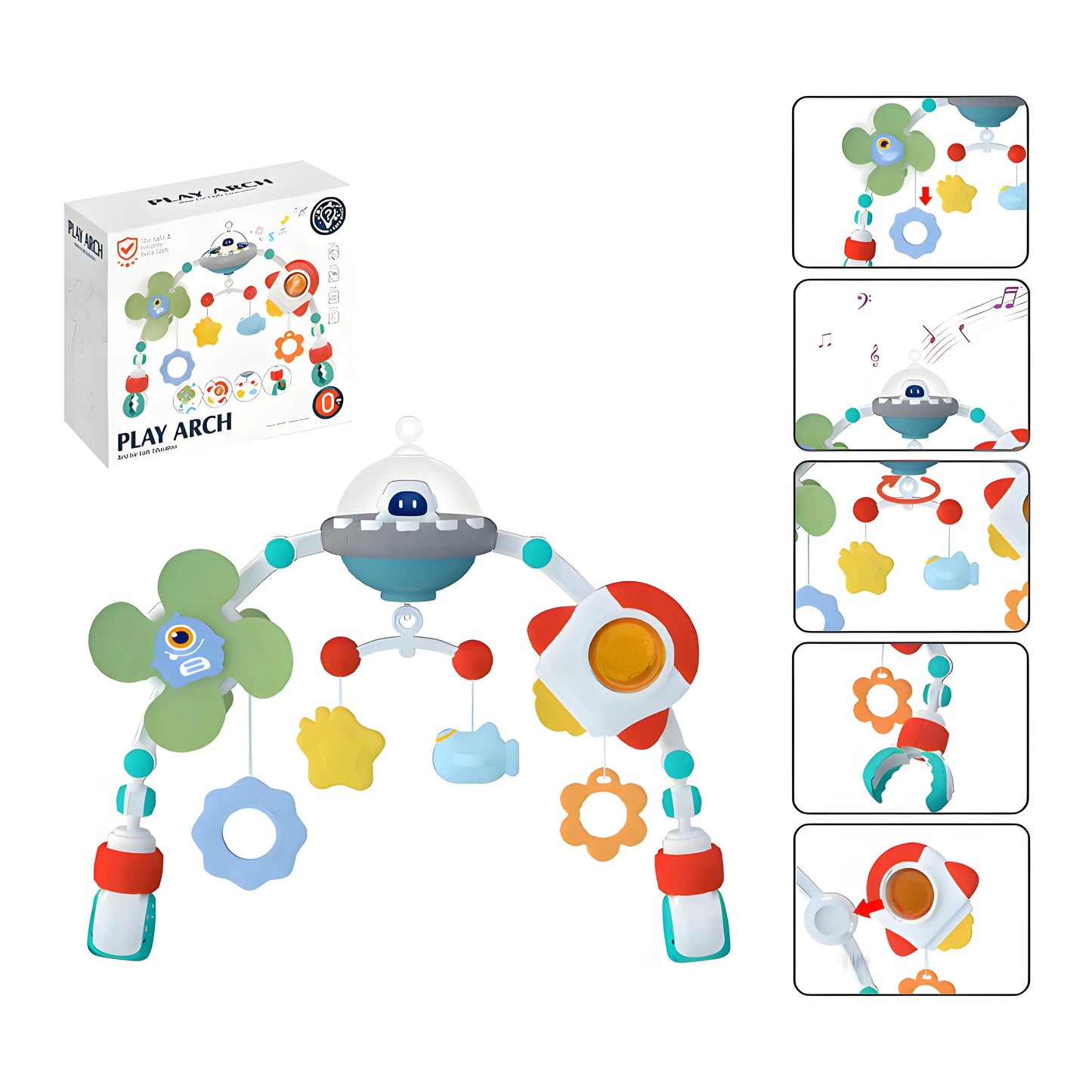 Cosmic Crib Musical Arch🚀(Complete Space Set)